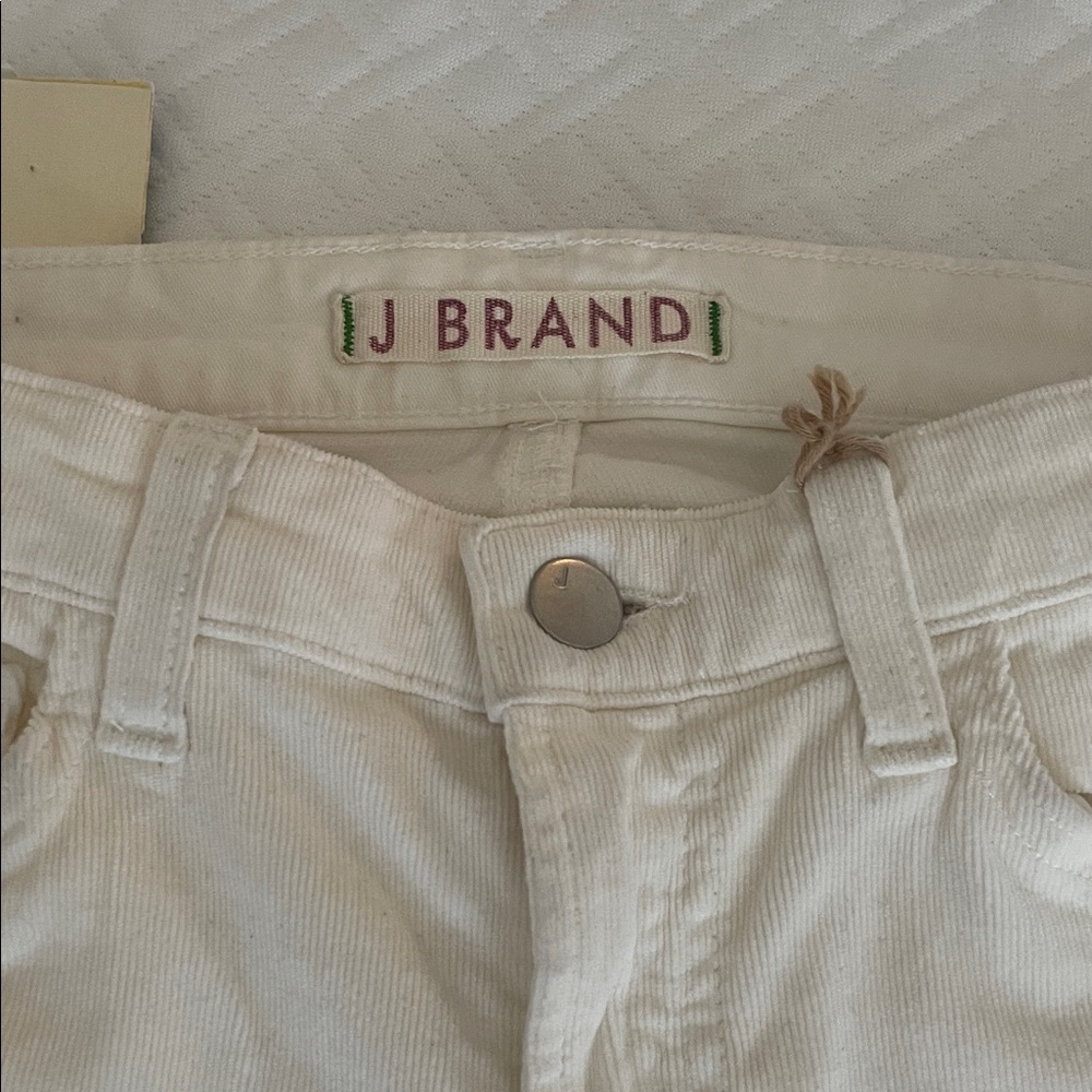 J Brand Cream Corduroy Trousers